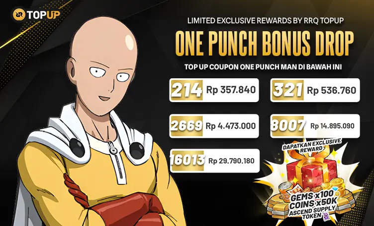 Promo Bonus One Punch Drop – Hadiah Eksklusif Terbatas!