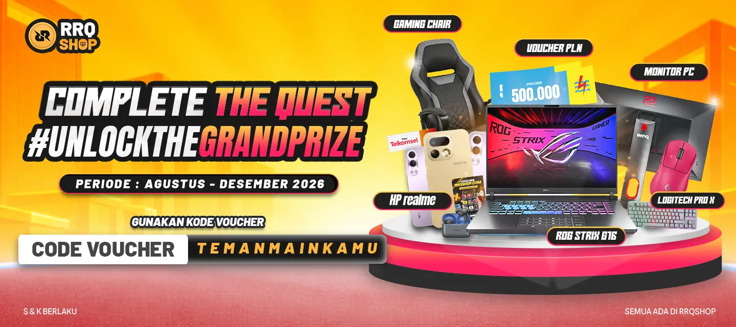 Semua Ada di RRQSHOP: Complete The Quest!